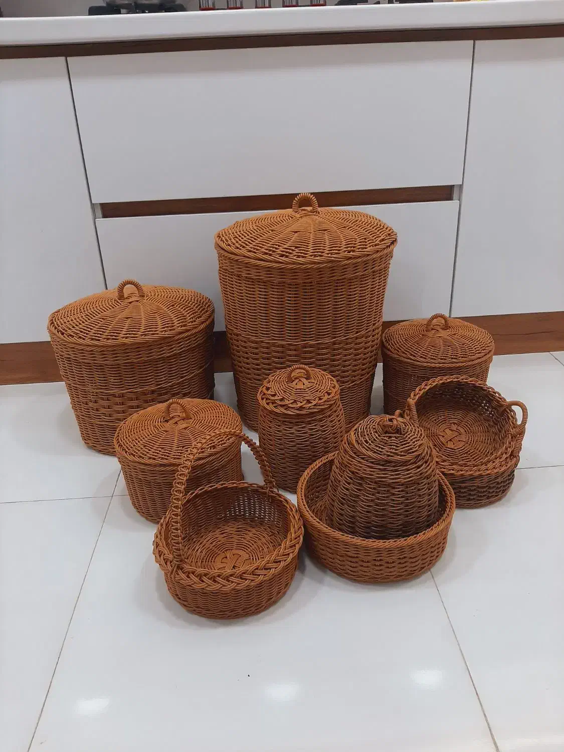 سبد حصیری|صنایع دستی و سایر لوازم تزئینی|میناب, |دیوار