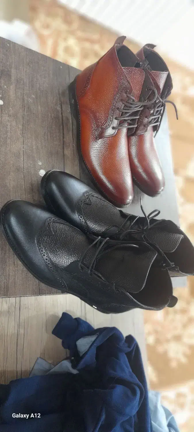 نیم بوت چرم|کیف، کفش، کمربند|فریمان, |دیوار