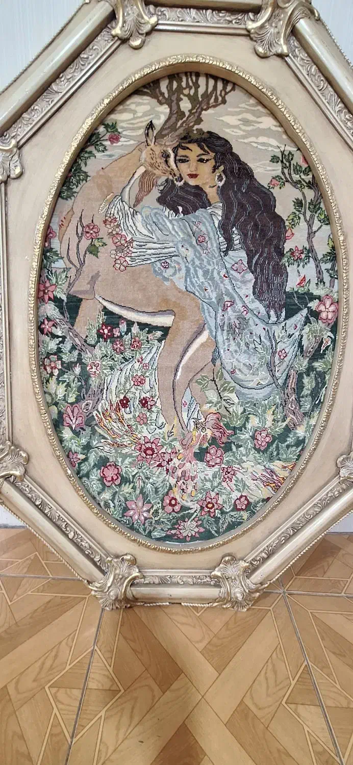 تابلو فرش تبریز بوسه اهو|فرش|تهران, منیریه|دیوار