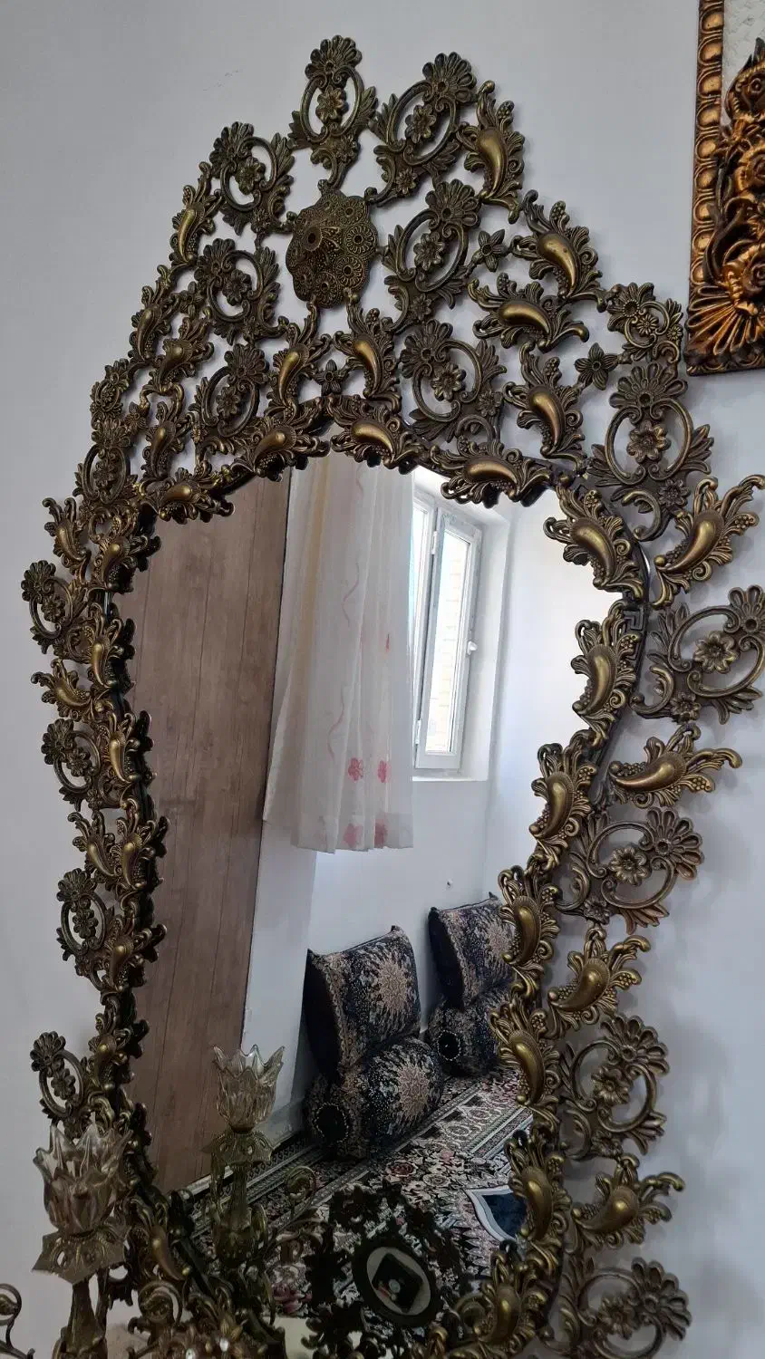 آیینه شمعدان تزئینی|صنایع دستی و سایر لوازم تزئینی|اقلید, |دیوار