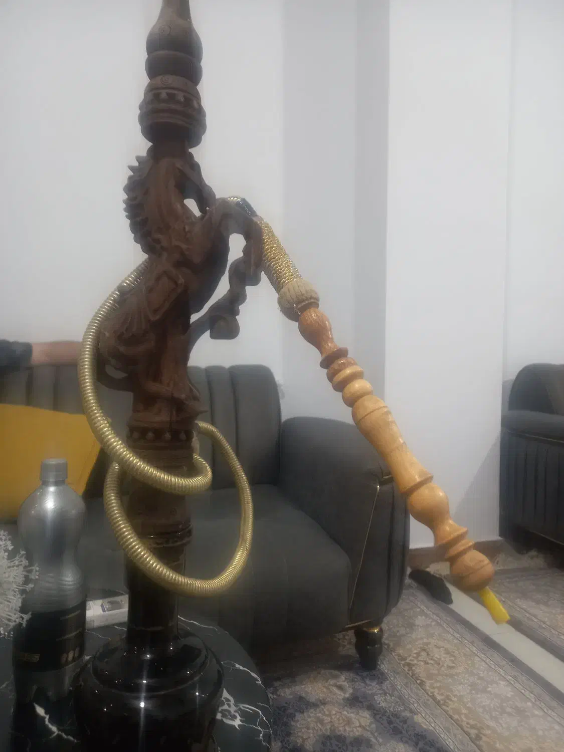 یک عدد قلیان چوبی|صنایع دستی و سایر لوازم تزئینی|رباط‌کریم, انجم آباد|دیوار