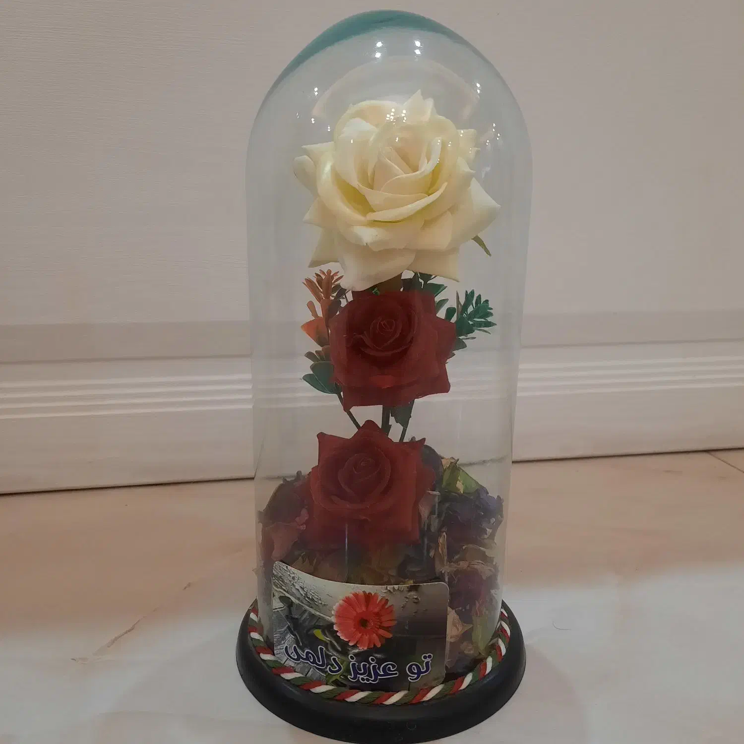باکس گل شیشه ای مصنوعی مناسب هدیه|گل مصنوعی|رباطکریم, رباطکریم|دیوار