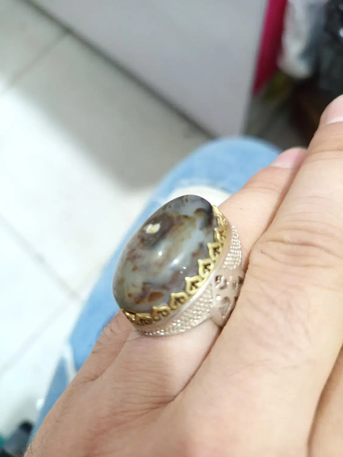 دو عدد انگشتر نقره‌ای سلیمانی|جواهرات|سوسنگرد, |دیوار