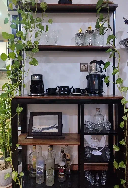 استند بار فلزی|کتابخانه، شلف، قفسه‌های دیواری|فلاورجان, |دیوار