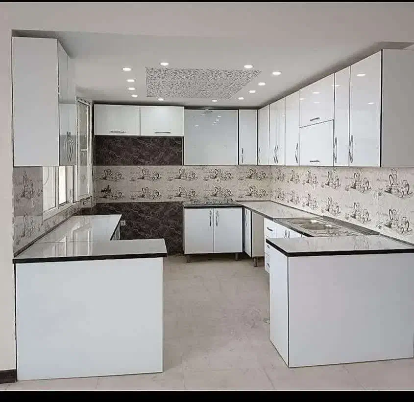 کابینت تمام چوب MDF/ارتفاع بلند سفید روشن23|مصالح و تجهیزات ساختمان|تویسرکان, |دیوار