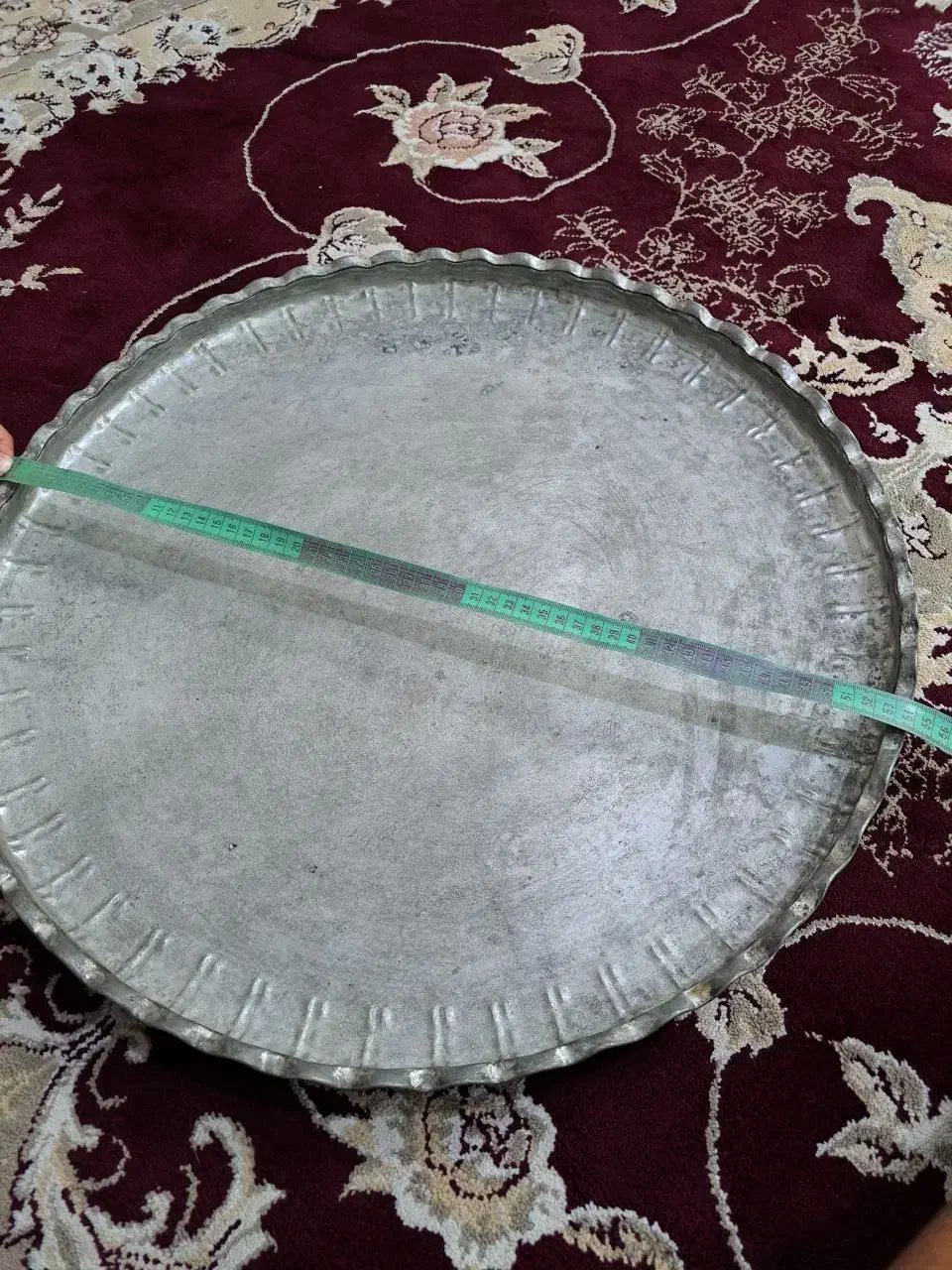 سینی مسی80 سال قدمت|کلکسیون اشیاء عتیقه|مشهد, رسالت|دیوار