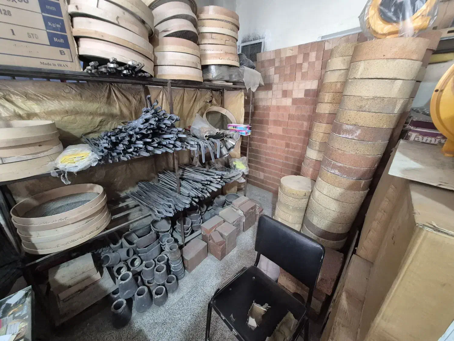 سیمان و پتوی نسوز، بوته، کاورال،قالب شمش sp|ماشین‌آلات صنعتی|زیباشهر, |دیوار