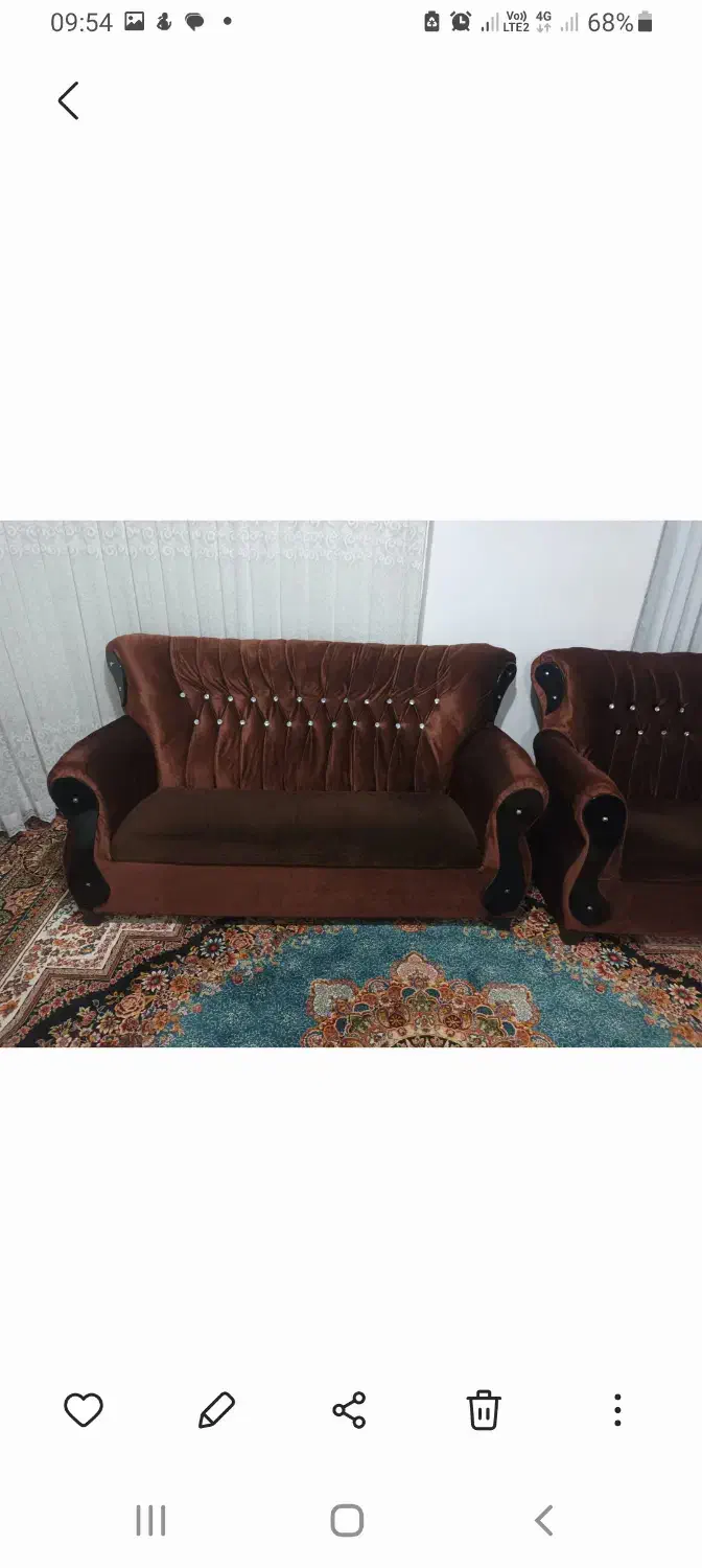 فروش مبل هفت نفره سالم و ارزان|مبلمان خانگی و میز عسلی|بهشهر, |دیوار