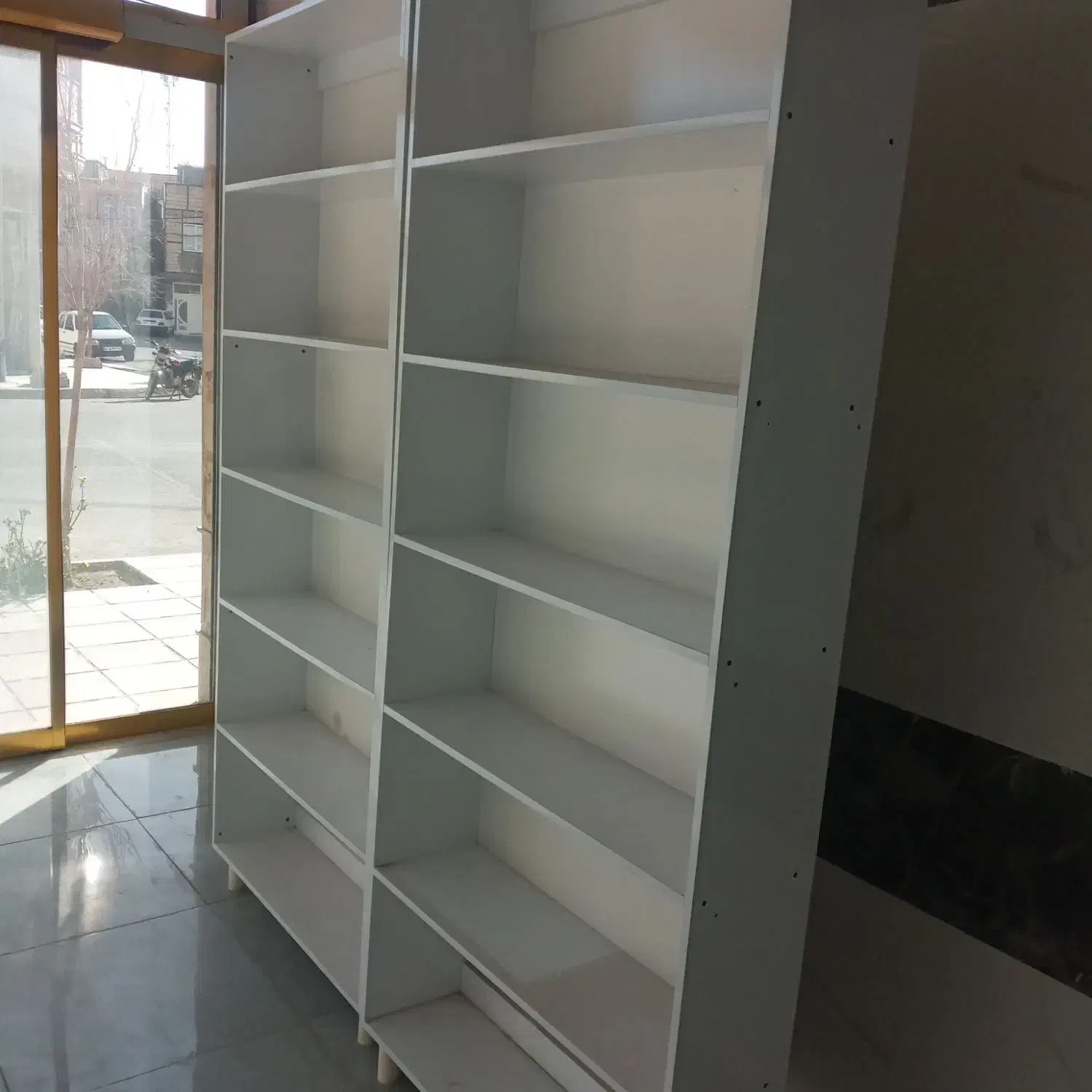 قفسه ام دی اف|کتابخانه، شلف، قفسه‌های دیواری|قم, شهر قائم|دیوار