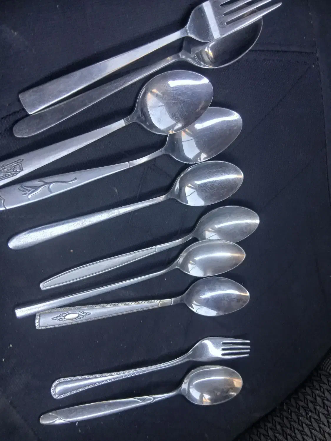 قاشق چنگال غذا خوری کارکرده  تمیز|ظروف سرو و پذیرایی|گلستان (تهران), |دیوار