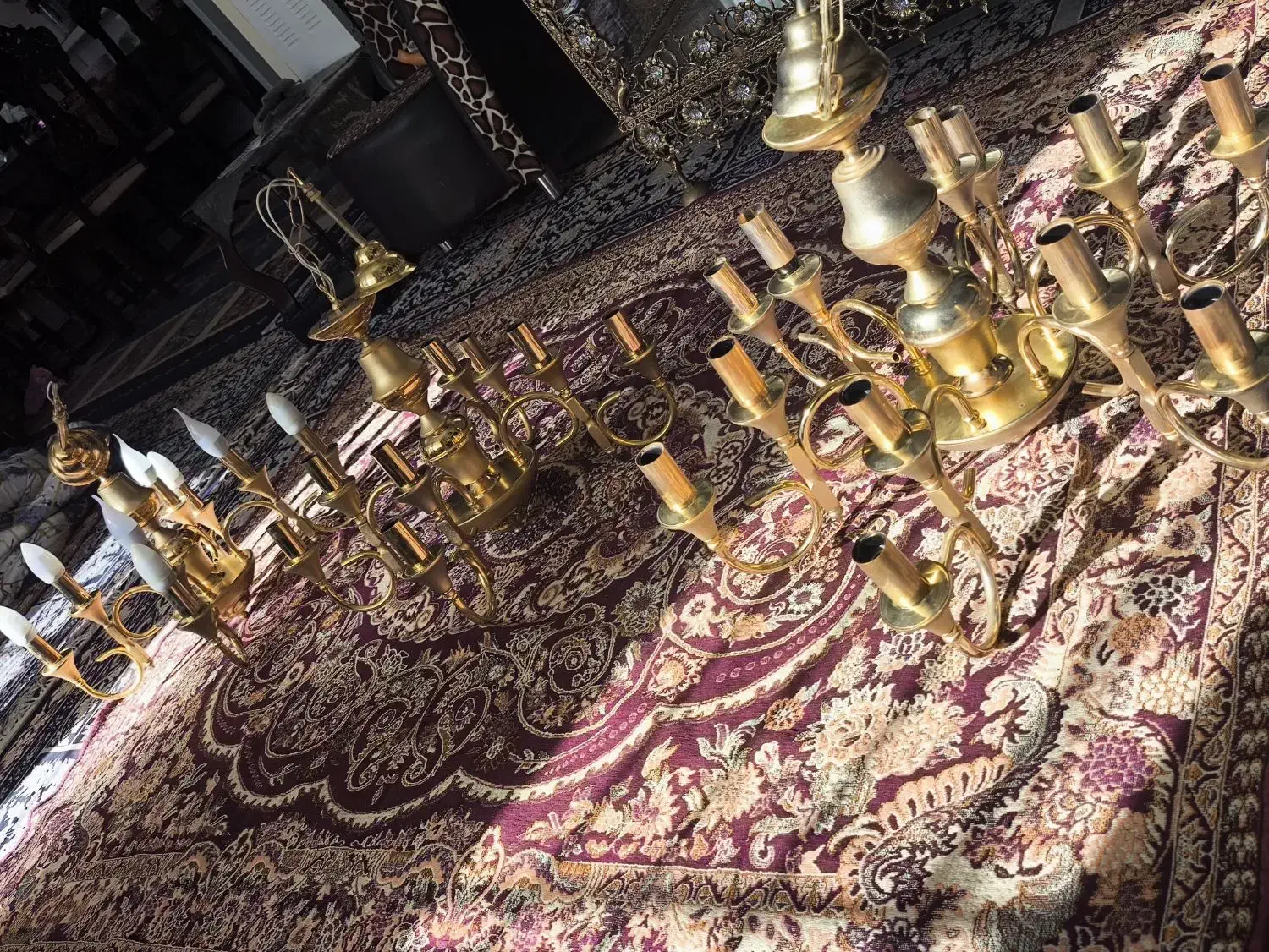 سه عدد لوستر سالم|لوستر و چراغ آویز|کرمان, |دیوار