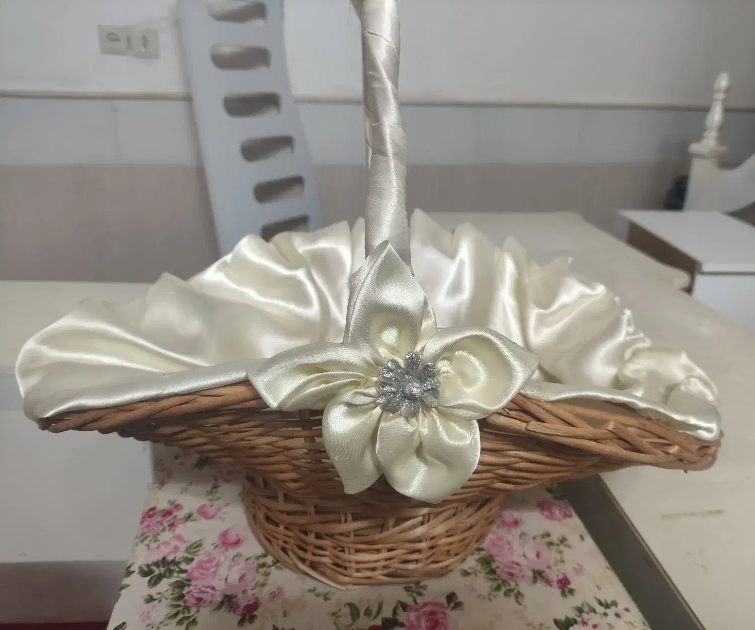 سبد حصیری|صنایع دستی و سایر لوازم تزئینی|قم, باغ کرباسی|دیوار