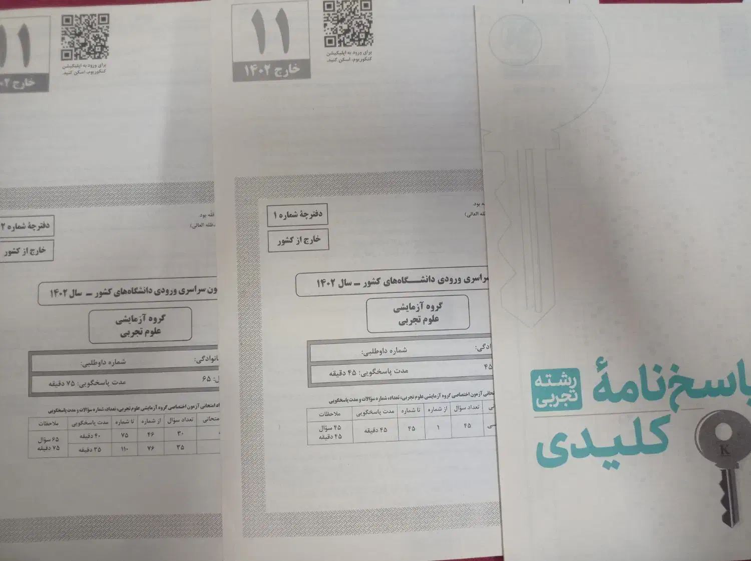 سوالات کنکور تجربی ۹۹ تا ۱۴۰۳|کتاب و مجله آموزشی|بروجرد, |دیوار