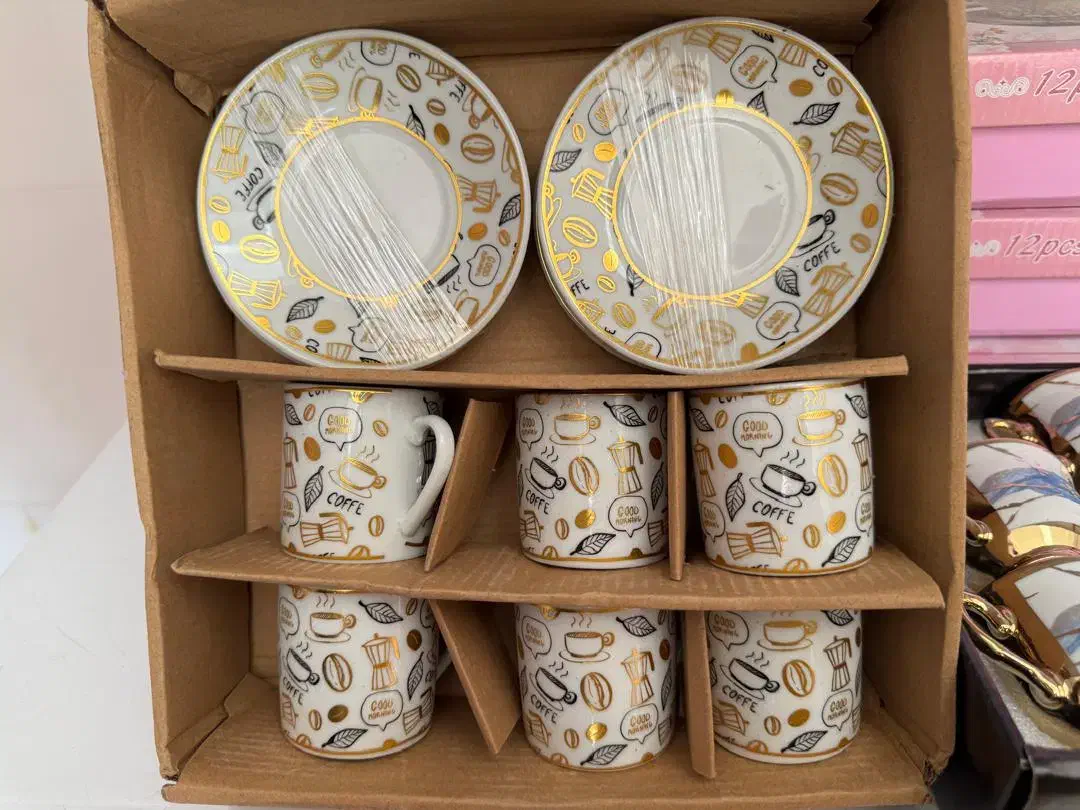 فنجان و نعلبکی قهوه خوری|ظروف سرو و پذیرایی|بندر گناوه, |دیوار