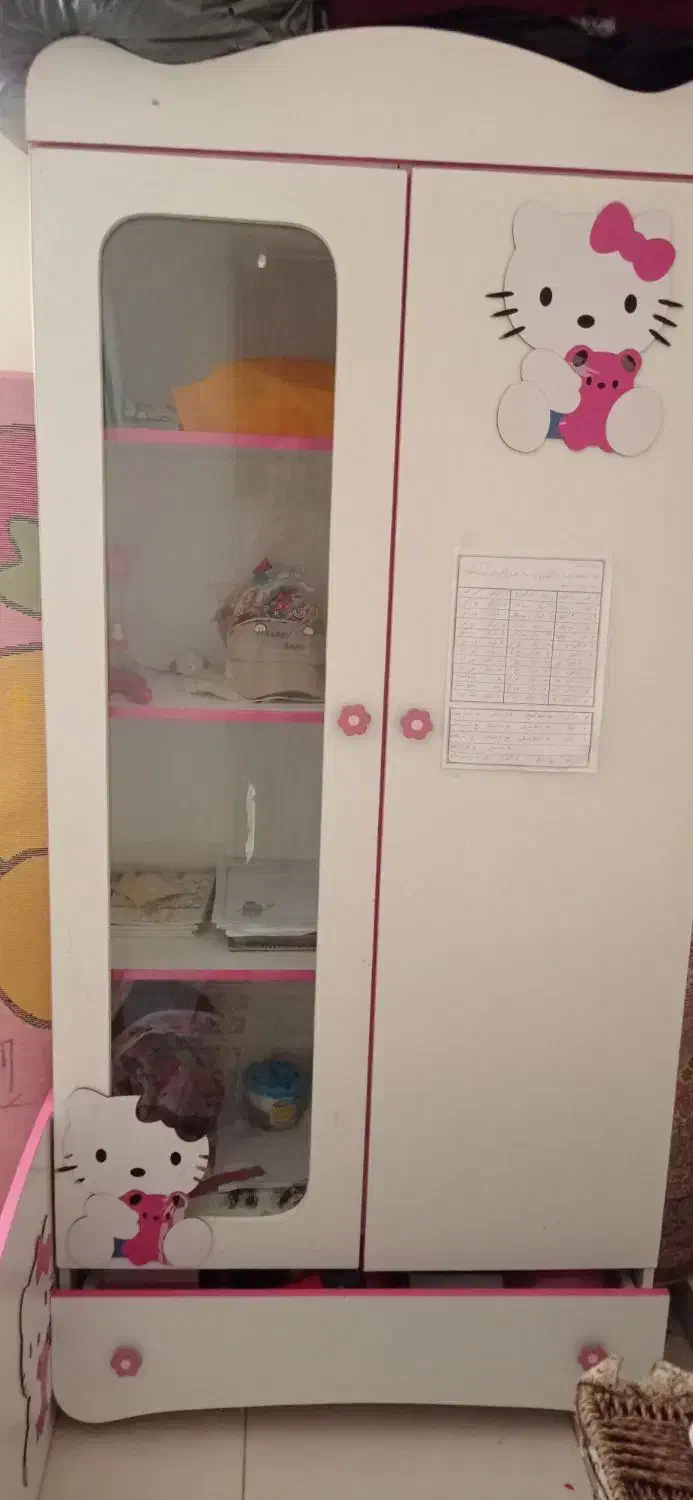 تخت و کمد کودک|تخت و سرویس خواب|هشتگرد, شهرک فرهنگیان|دیوار