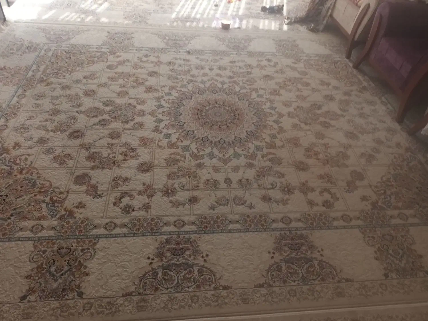 ۳ تخته فرش ۱۲ متری ۱۲۰۰ شانه|فرش|بیرجند, |دیوار