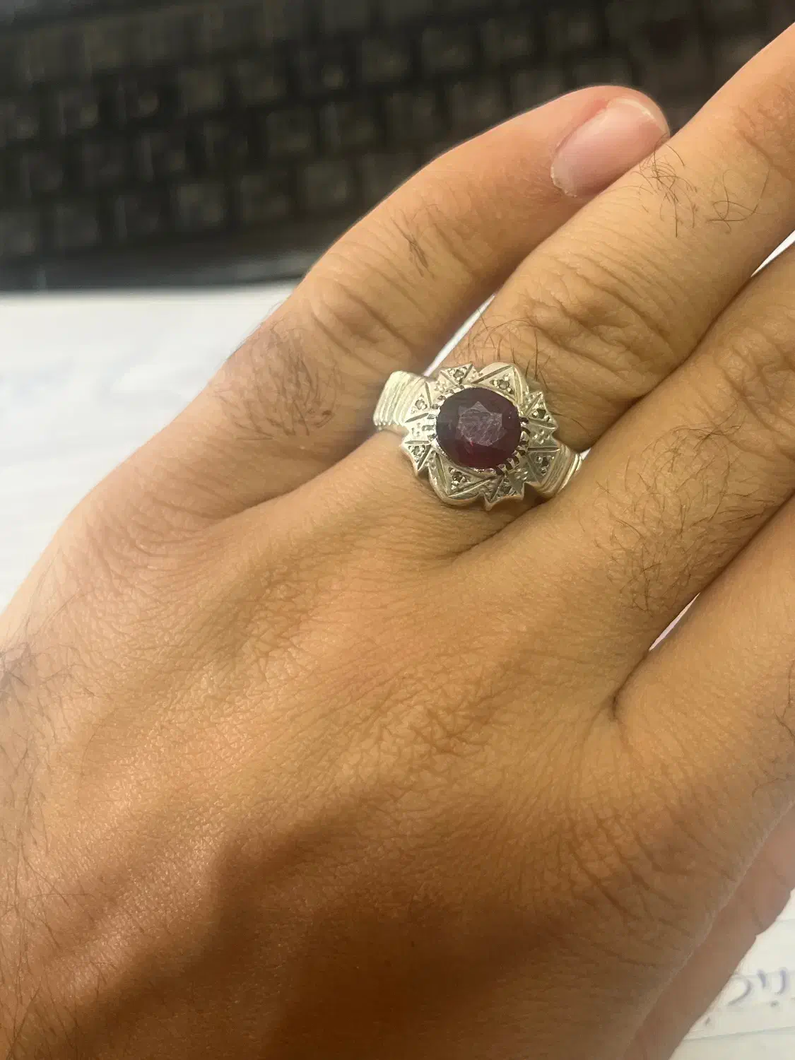 یاقوت قرمز معدنی اصل|جواهرات|ساوه, |دیوار