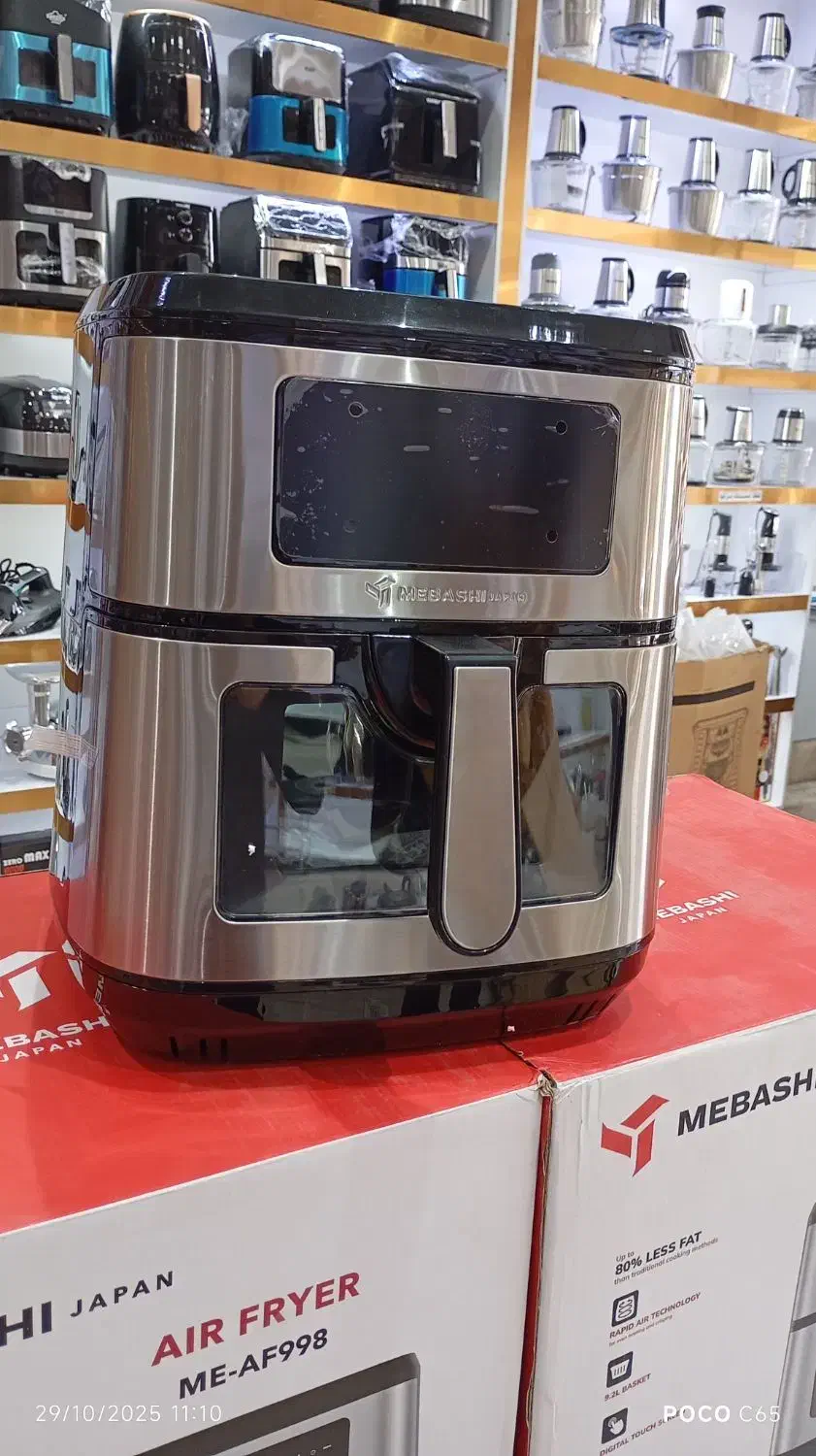 هواپز سرخکن بدون روغن (2.MEBASHI(JAPAN L9ارسال|اجاق گاز و لوازم برقی پخت‌وپز|مشهد, شهید آوینی|دیوار