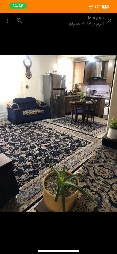 69 متر/دو خواب/فول امکانات/لعل آخر استاد معین