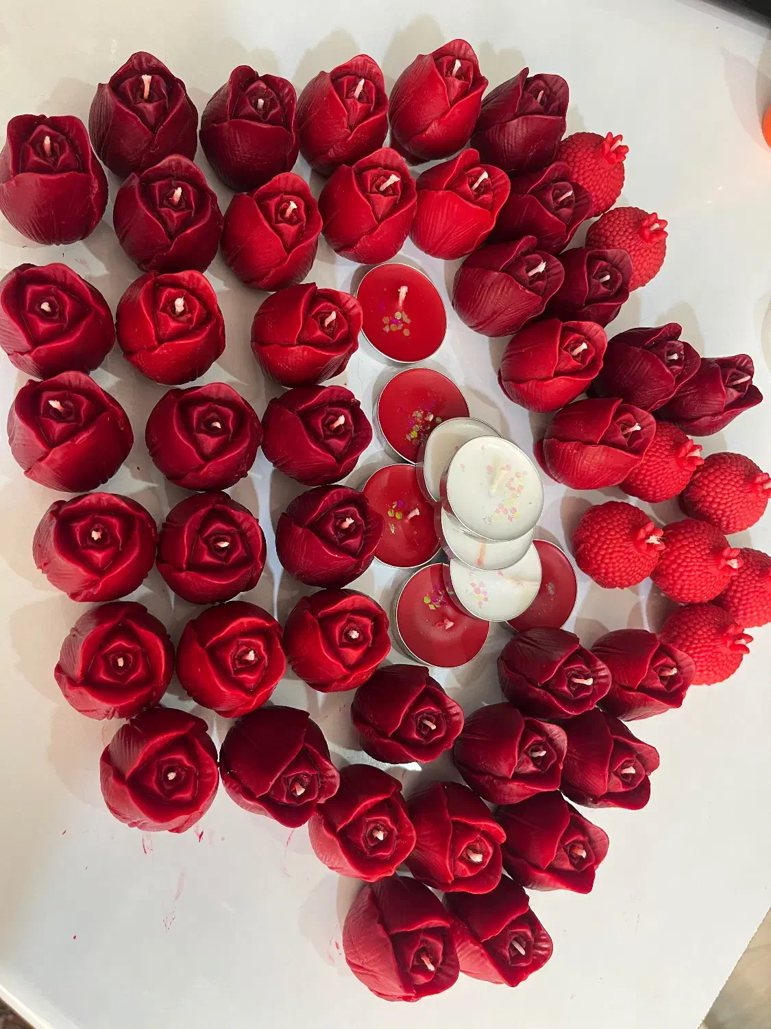 شمع گل یلدا رنگی|صنایع دستی و سایر لوازم تزئینی|تهران, امام زاده عبدالله|دیوار