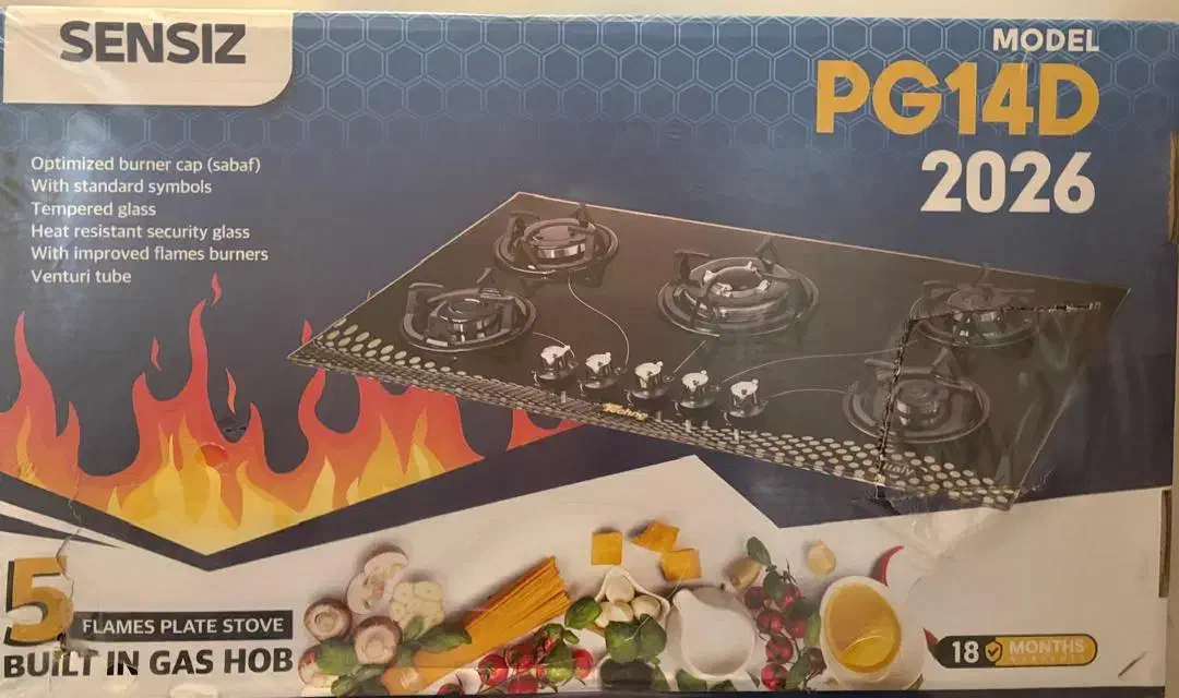 گاز پنج شعله صفحه ای سنسیز مدل 2026|اجاق گاز و لوازم برقی پختوپز|شیراز, کوی قضات|دیوار