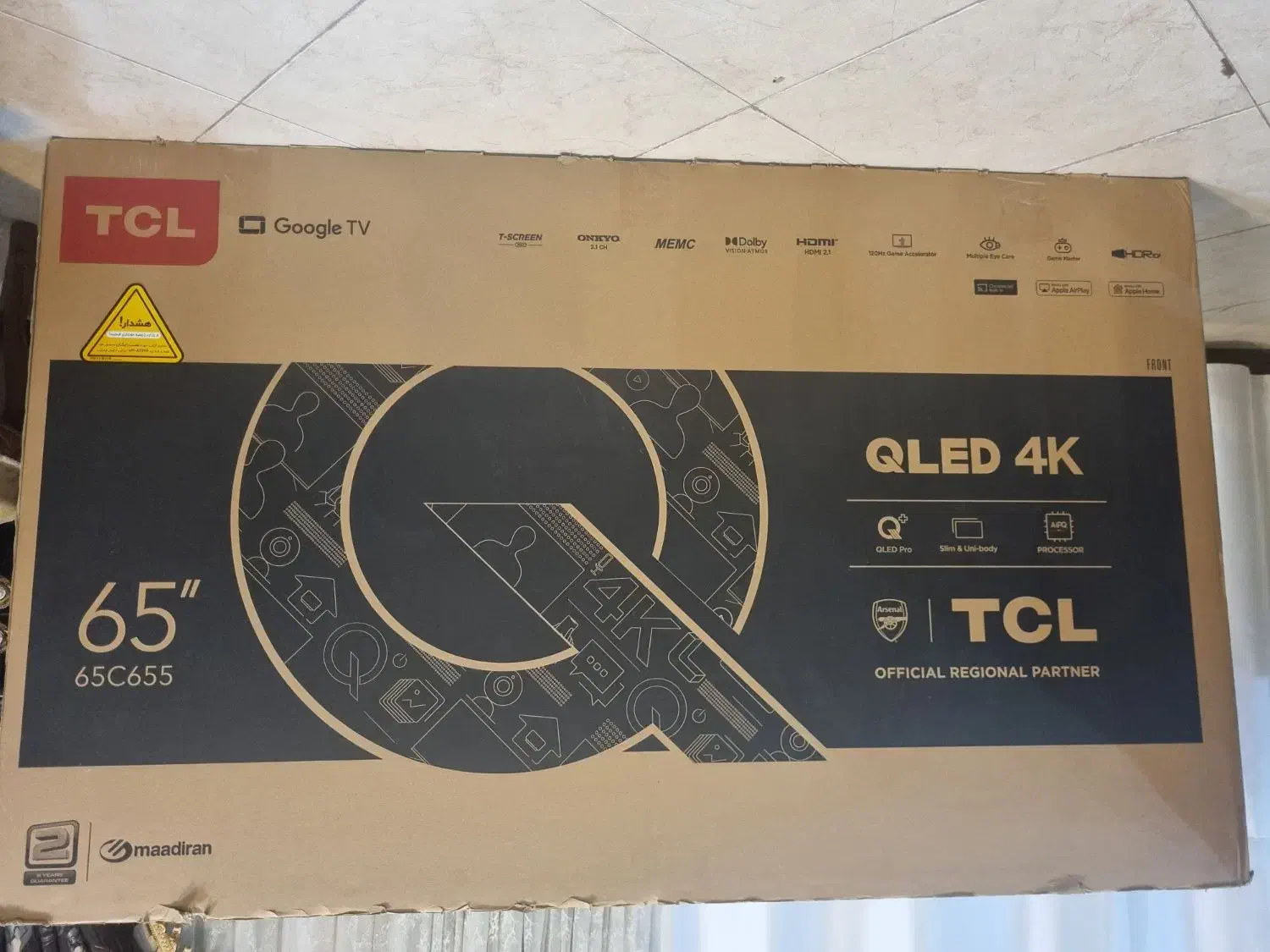 Qled 65 TCL C655|تلویزیون و پروژکتور|یزد, |دیوار