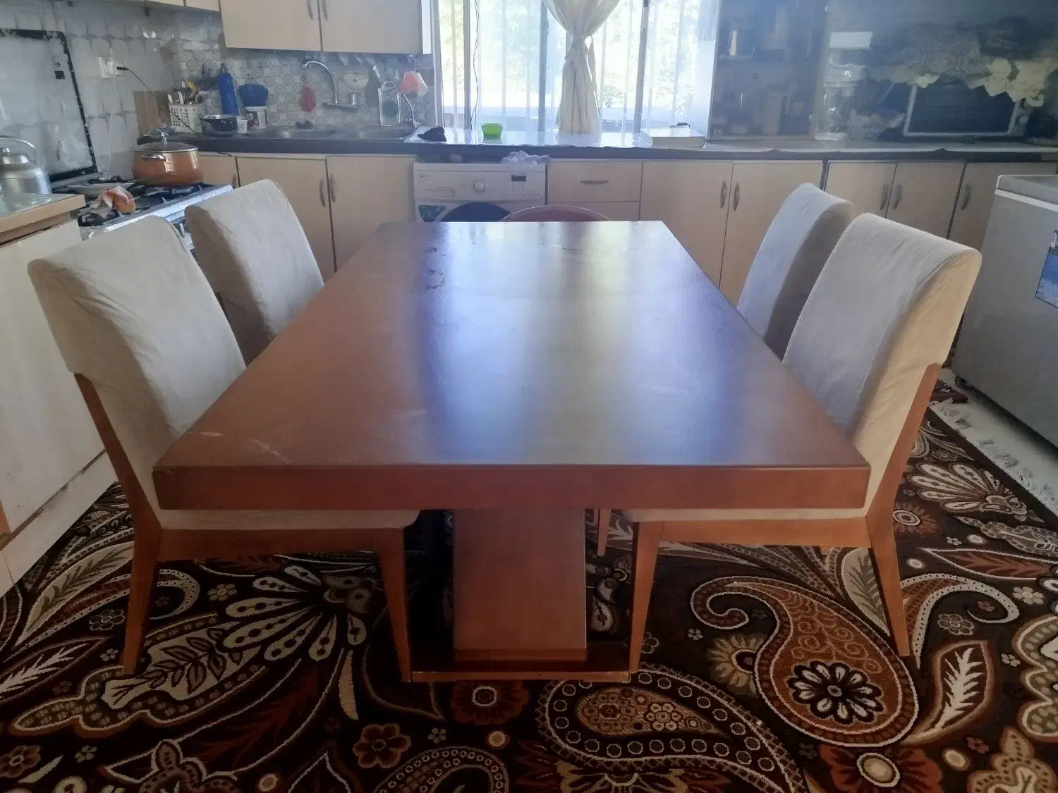 میز ناهار خوری شش نفره|میز و صندلی غذاخوری|کلاله, |دیوار