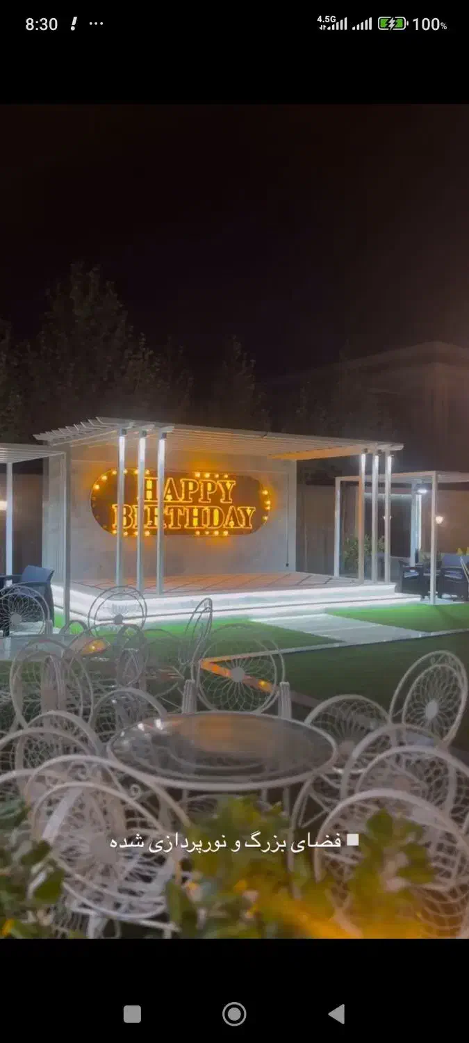 اِجاره باغی فوق لوکس۳خوابه با استخر آب گرم200|اجارهٔ کوتاه‌مدت ویلا و باغ|شیراز, باغشهر قصر سبز|دیوار