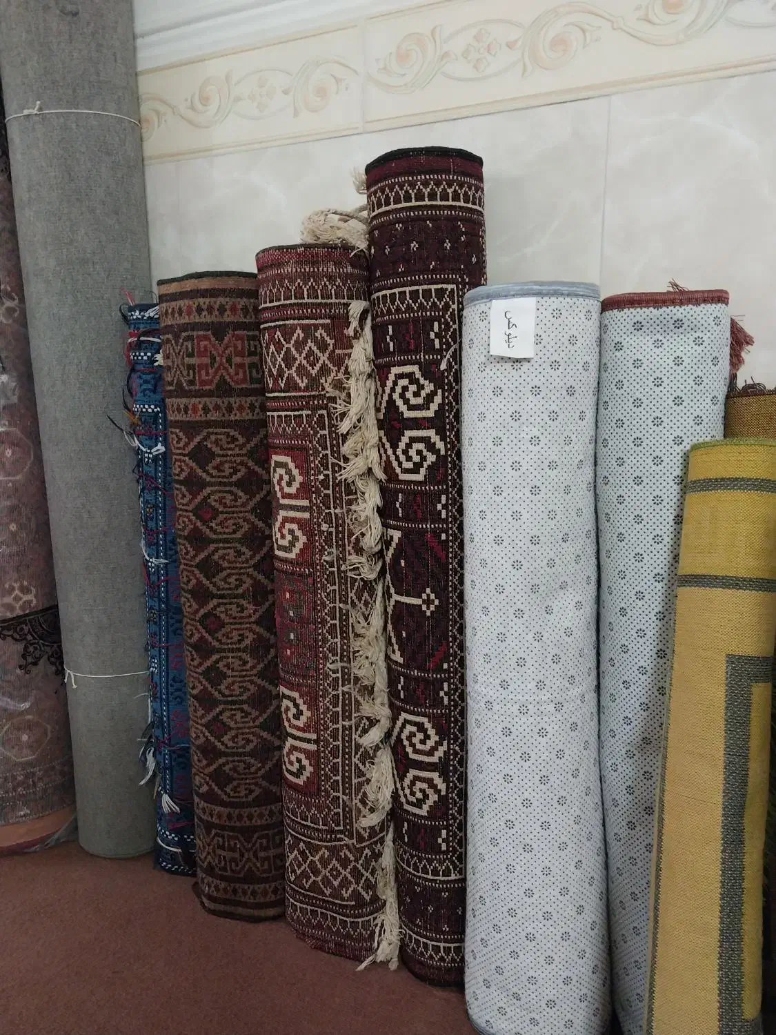 گلیم ابریشمی ترکمنی|پادری|گرگان, |دیوار