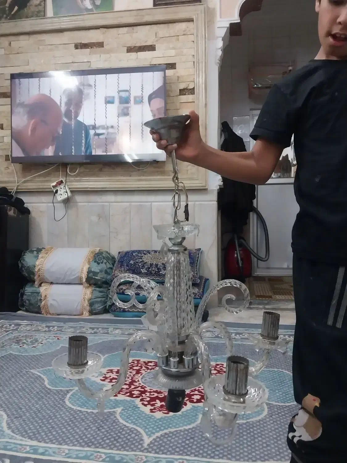 لوستر|لوستر و چراغ آویز|نیشابور, مازول|دیوار