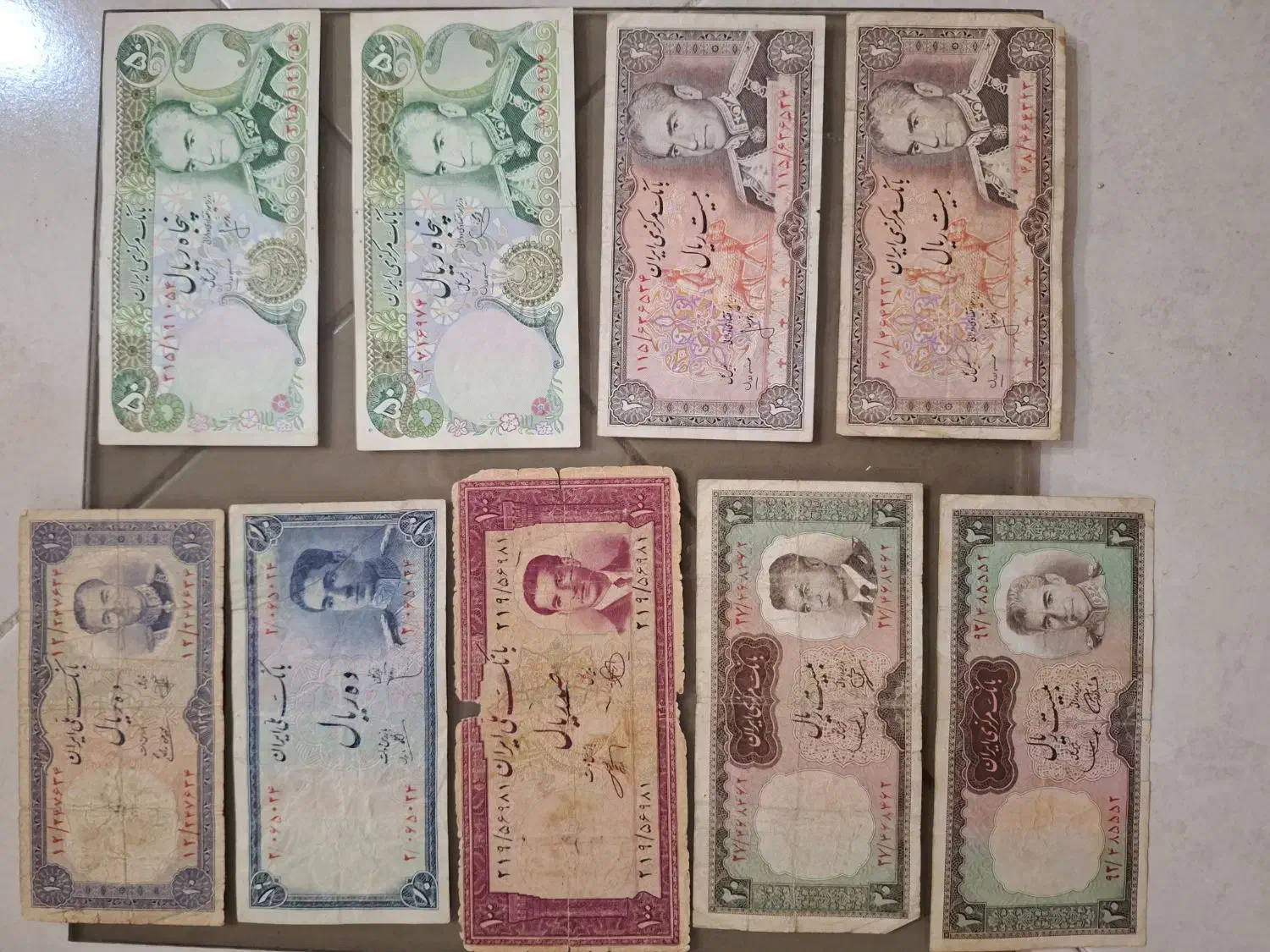 اسکناس شاهنشاهی|کلکسیون سکه، تمبر، اسکناس|تهران, افسریه شمالی|دیوار