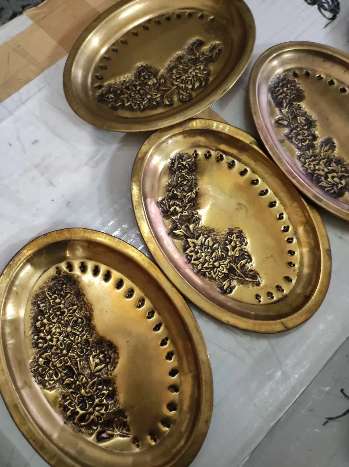 قند پهلو روسی قلم‌زده کمیاب|کلکسیون اشیاء عتیقه|ساری, |دیوار