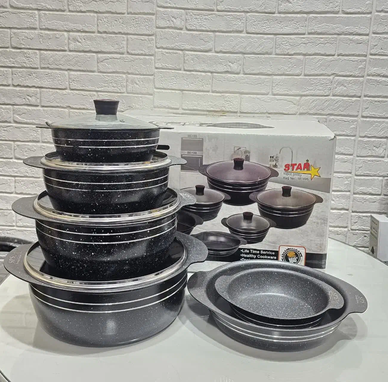 سرویس قابلمه چدن ۱۹ پارچه sps در فروشگاه عصر جدید|ظروف پختوپز|یاسوج, |دیوار