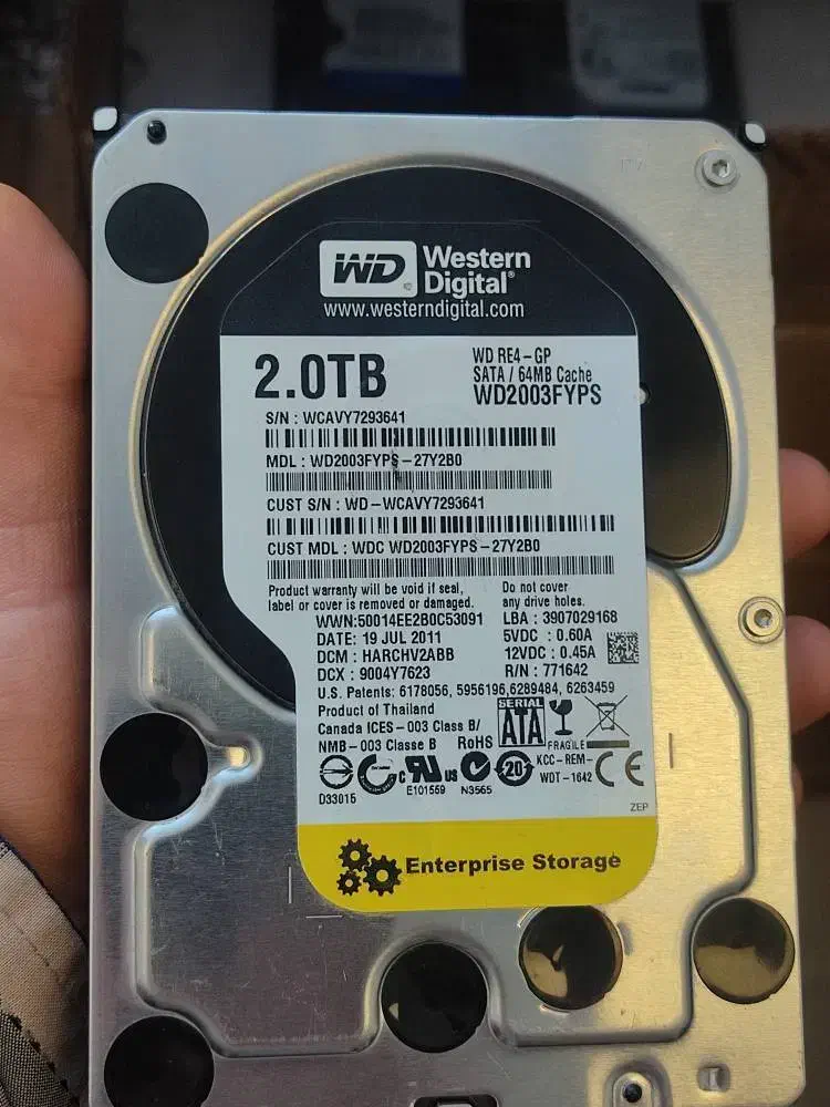هارد وسترن 2 ترا اصلی HDD 2TB|قطعات و لوازم جانبی رایانه|تهران, شیخ هادی|دیوار