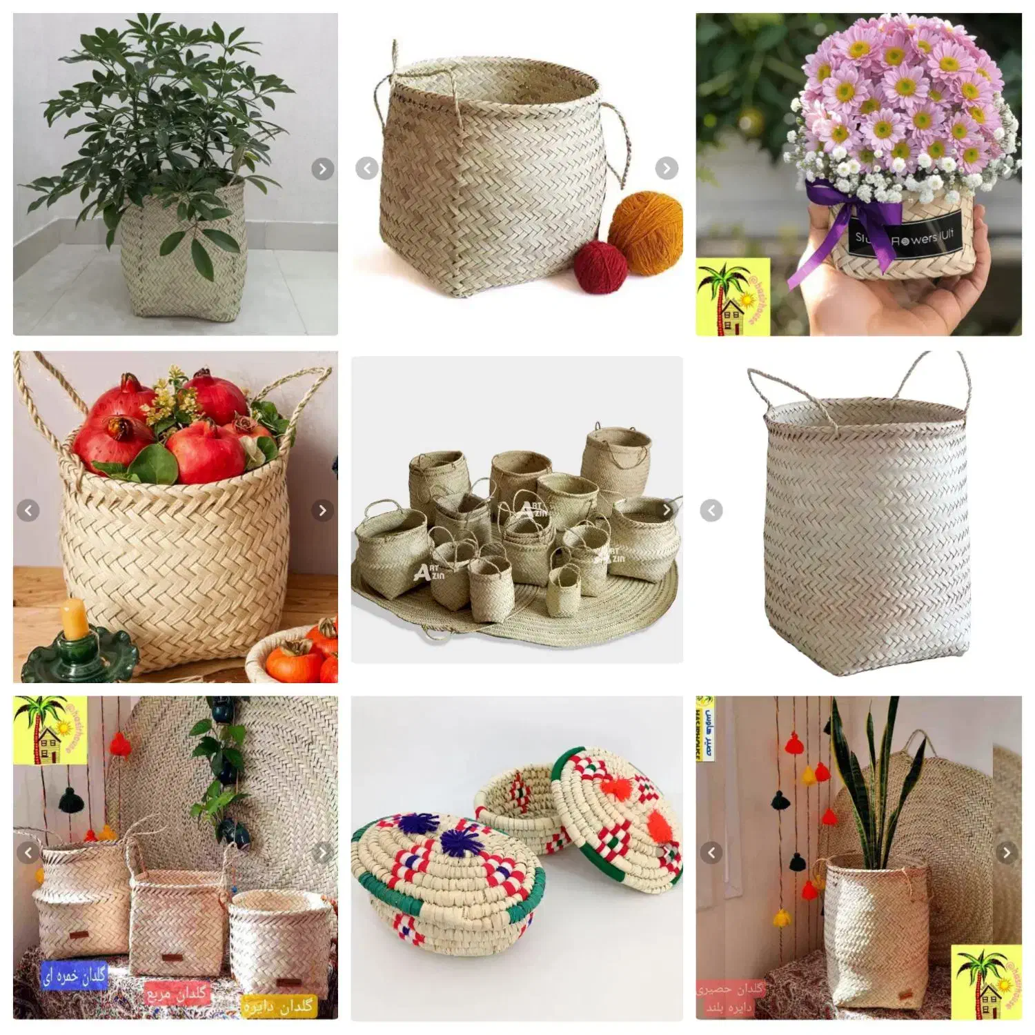 سبد حصیری|صنایع دستی و سایر لوازم تزئینی|بیرجند, |دیوار