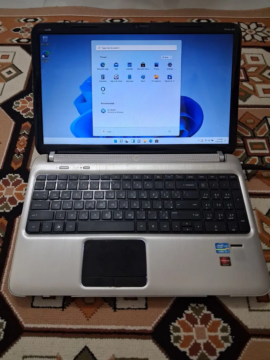 لپ تاپ hp کم کار|رایانه همراه|مشهد, ولیعصر (شهرک غرب)|دیوار