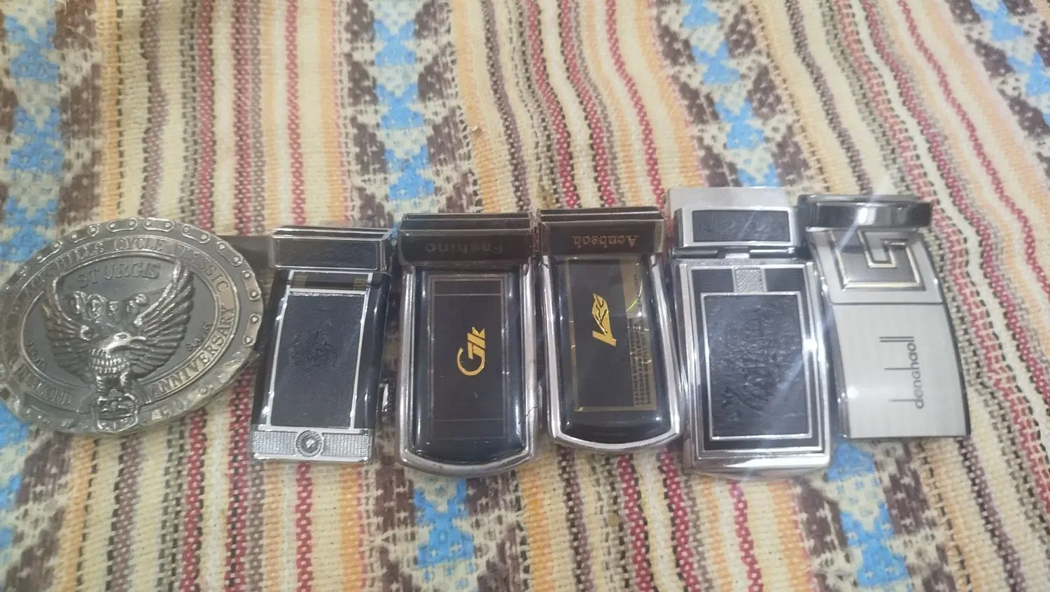 تعداد پنج عدد سگک ریلی سالم .شیگ ویک عددطرح عقاب|کیف، کفش، کمربند|اهواز, کوروش|دیوار