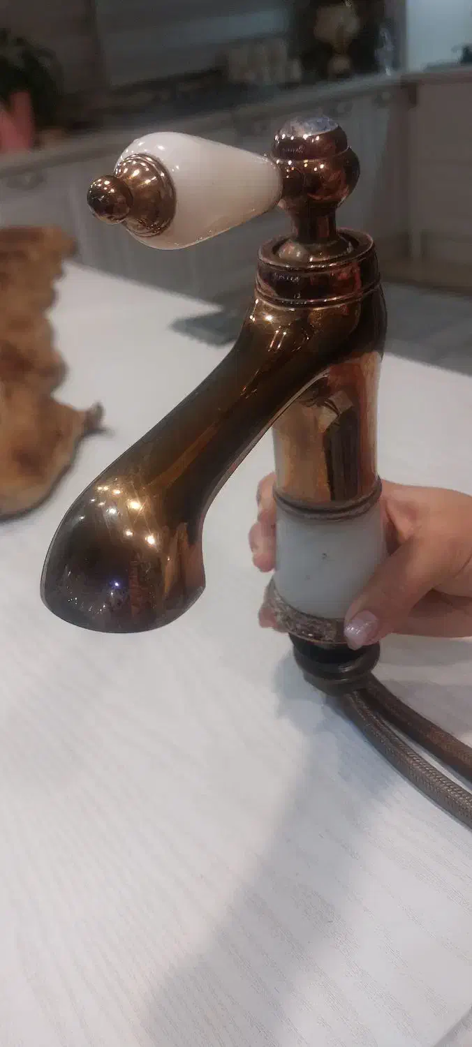 شیر روشویی رزگلد مسی|لوازم سرویس بهداشتی|فردیس, فردیس|دیوار