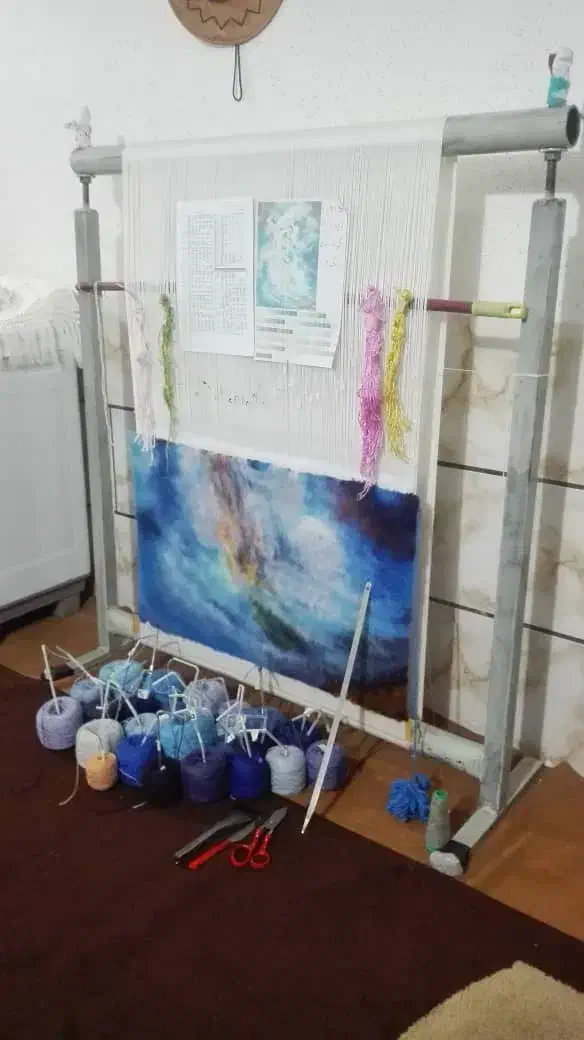 فروش فوری تابلو فرش نیمه بافت|تابلو فرش|شیراز, شهرک سراج‎|دیوار