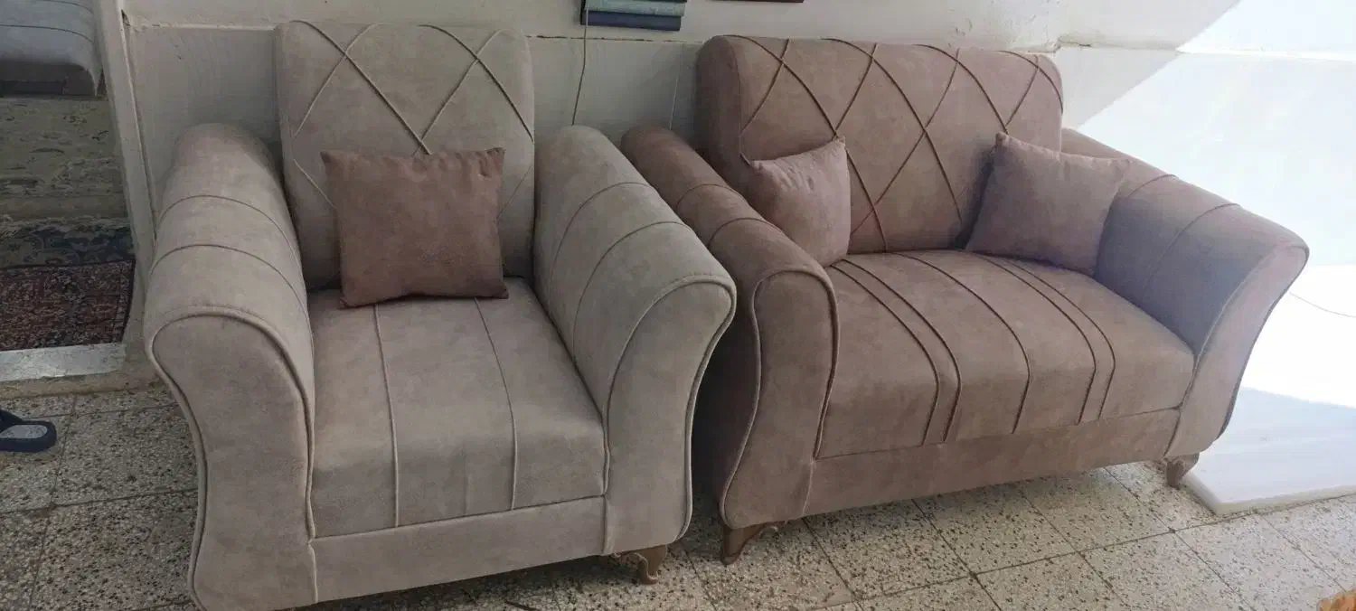 مبل ۷نفره شیک و بسیار با کیفیت|مبلمان خانگی و میز عسلی|کاشمر, |دیوار