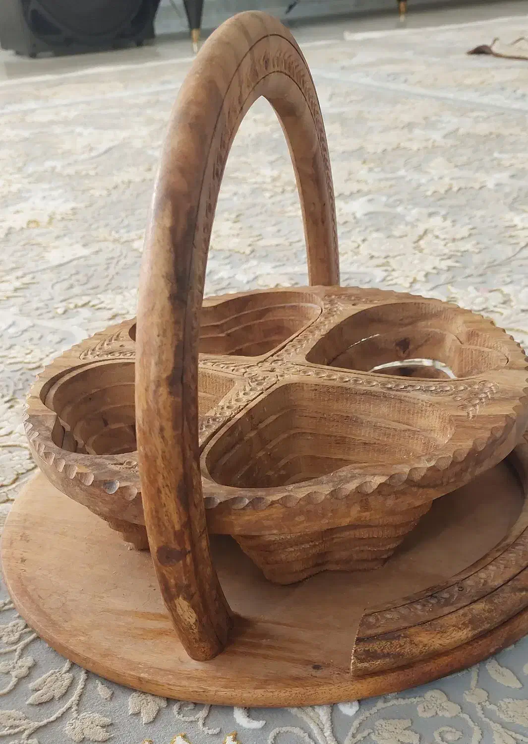 ظرف پذبرایی رومیزی چهارخونه قلبی تنقلات|ظروف سرو و پذیرایی|نیشابور, هفده شهریور|دیوار