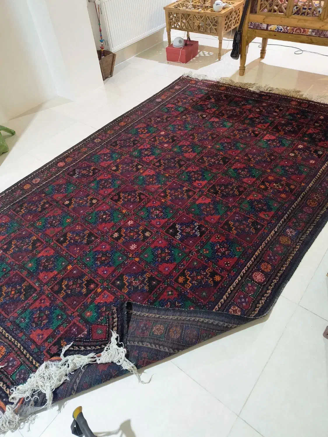 قالی دستباف|فرش|گنبد کاووس, |دیوار