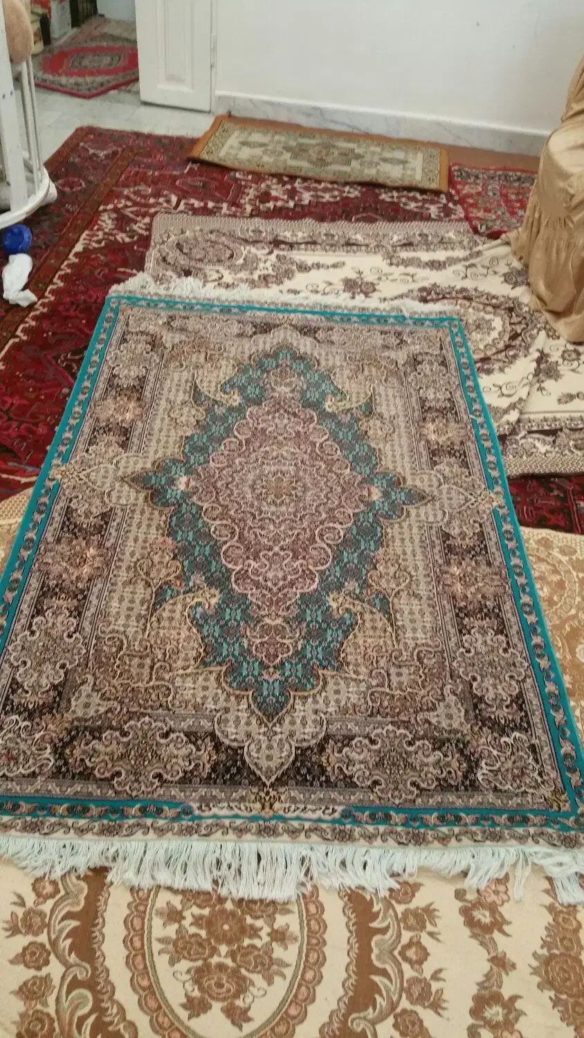 فردش فرش زرنیم ۵۰ رج موج مهر و تابلو فرش ۵۰ رج|فرش|تبریز, |دیوار