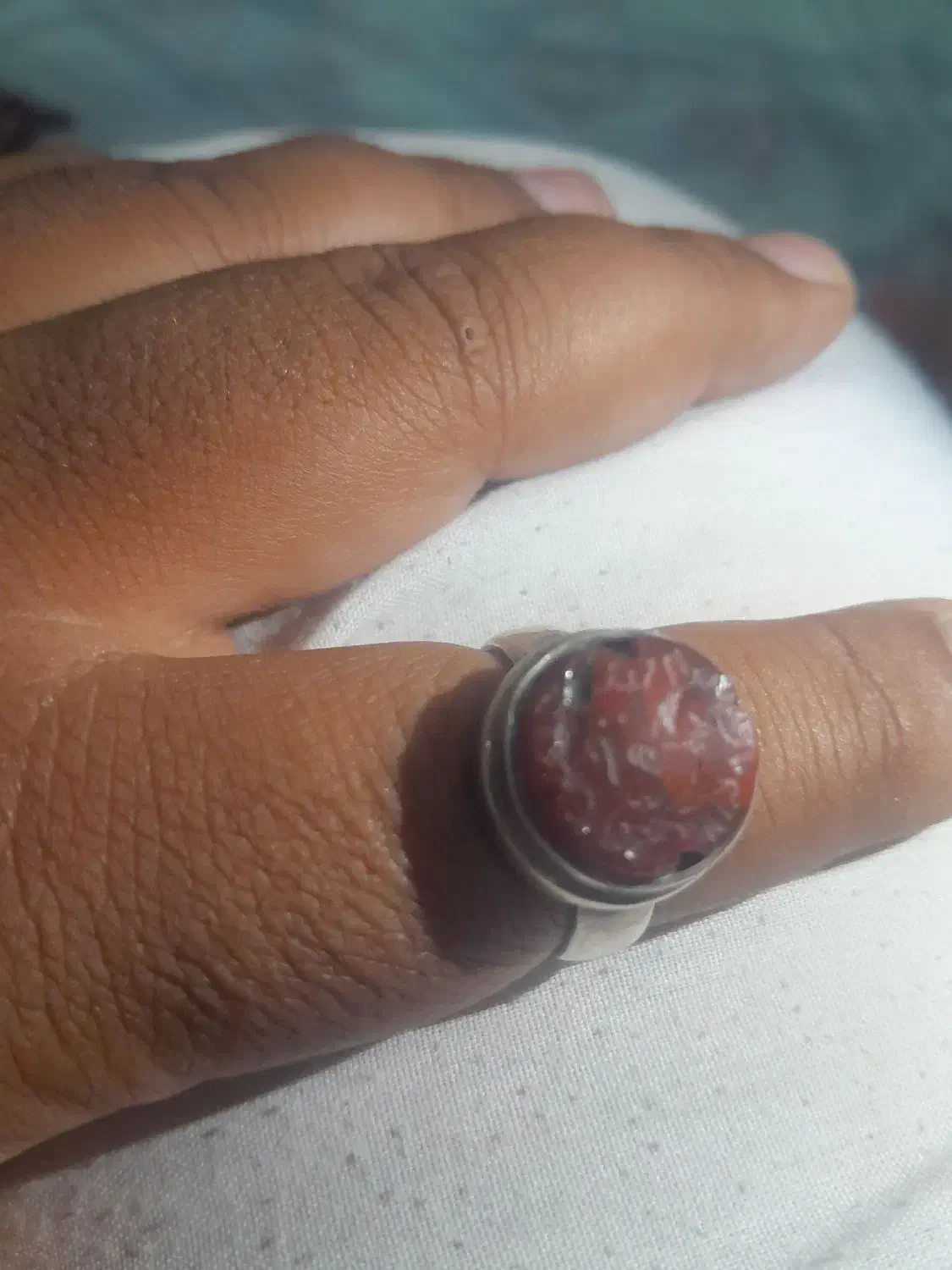 انگشتر عقیق عتیقه|جواهرات|اهواز, بهارستان|دیوار