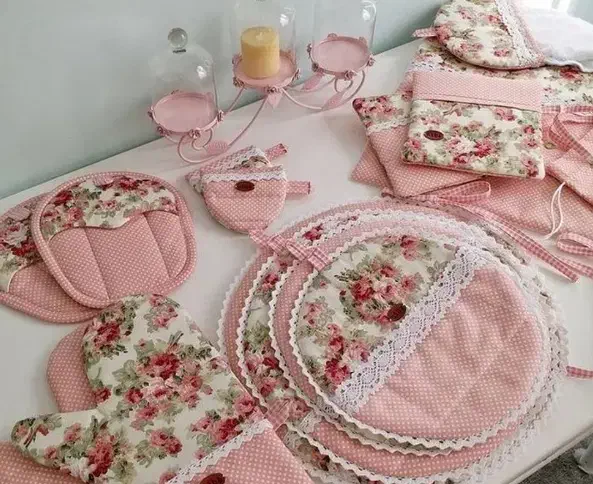 سرویس آشپزخانه عروس|سفره، حوله، دستمال آشپزخانه|اردبیل, |دیوار