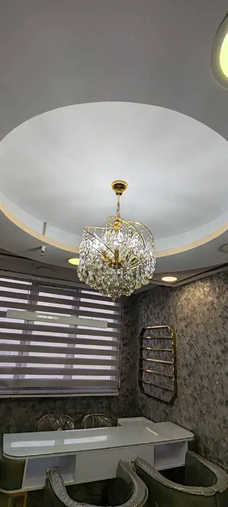 لوستر 8 شعله برنجی|لوستر و چراغ آویز|تهران, جوادیه تهرانپارس|دیوار