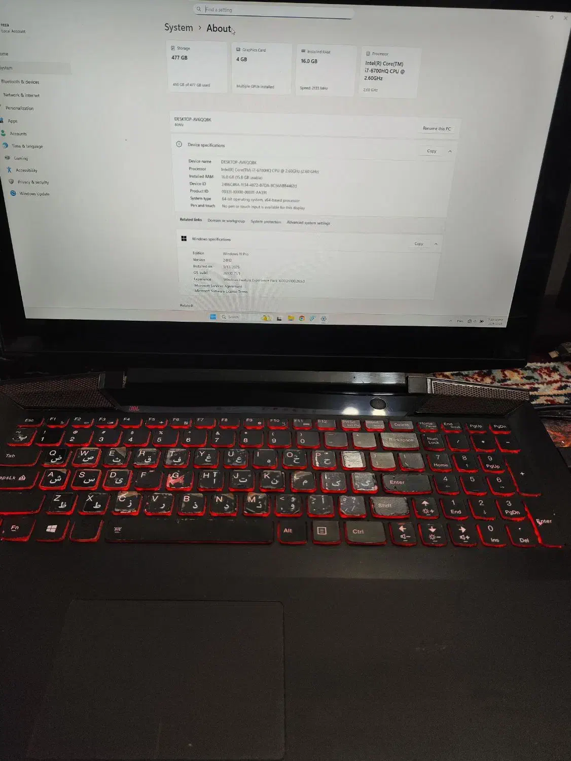 لبتاب lenovo y700 15isk|رایانه همراه|محمدبار, |دیوار