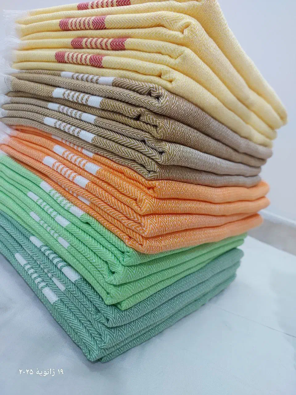 حوله دستبافت خراشاد|سفره، حوله، دستمال آشپزخانه|بیرجند, |دیوار