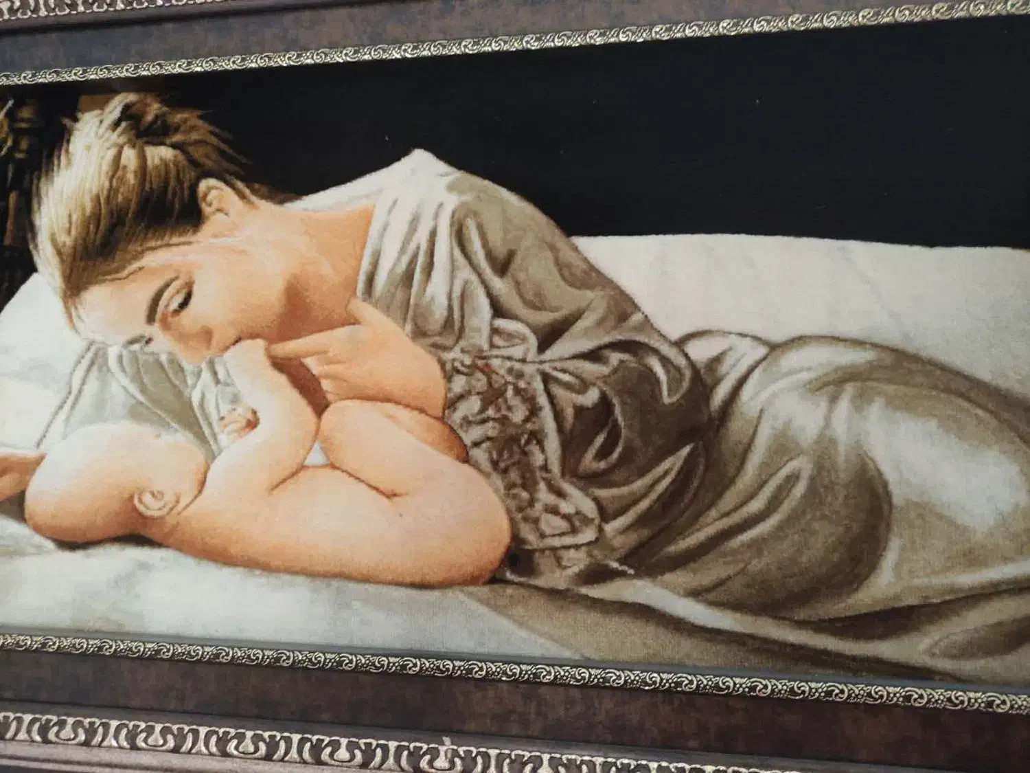 تابلو فرش دست بافت مهر مادری|تابلو فرش|تهران, زهتابی|دیوار