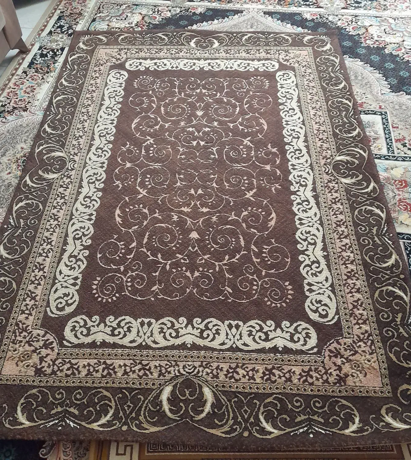 دوعددگلیم فرش ۴ متری و یک دریک ونیم|گلیم، جاجیم، گبه|بندر انزلی, ژاندارمری|دیوار